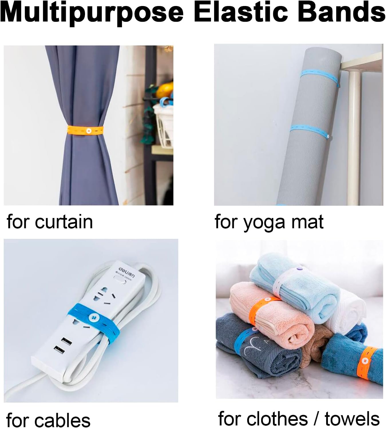 Elastiskt band med knapphål