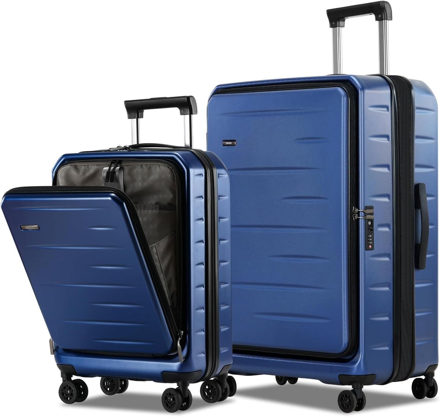 Udvidelig håndbagage med frontlomme og TSA-lås