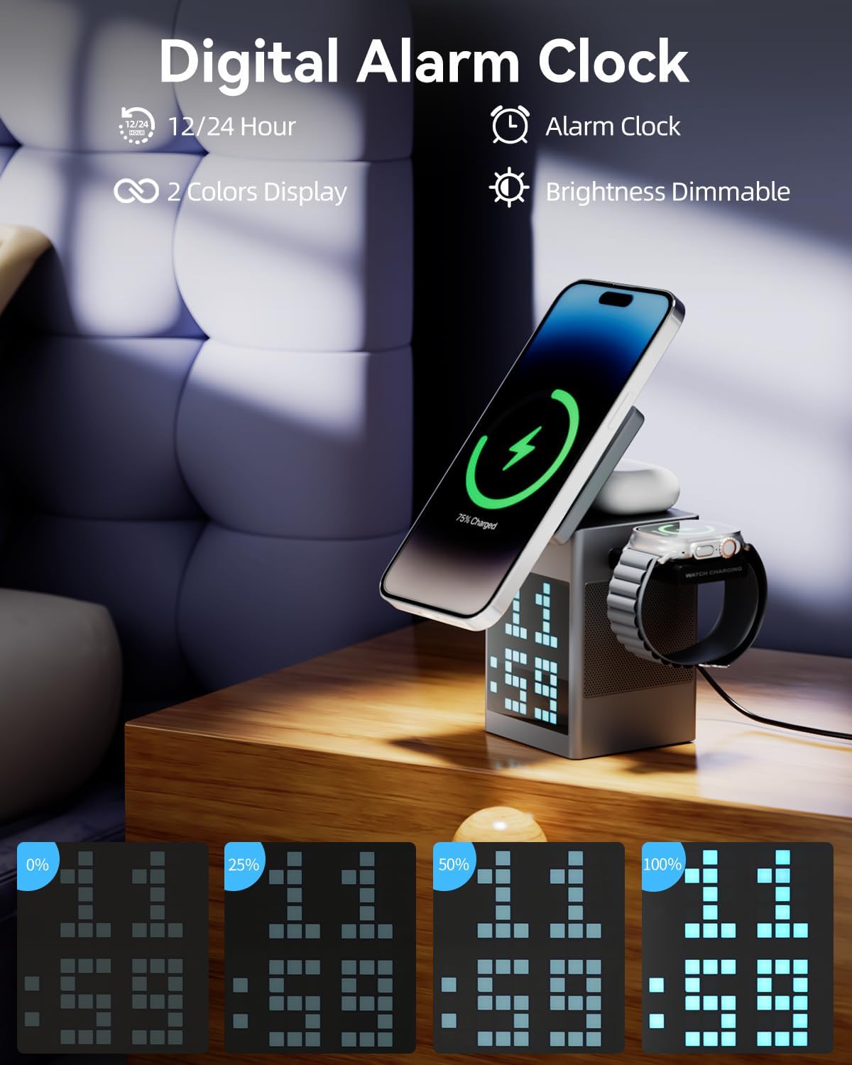 Bluetooth-högtalare och laddstation för hem och resor