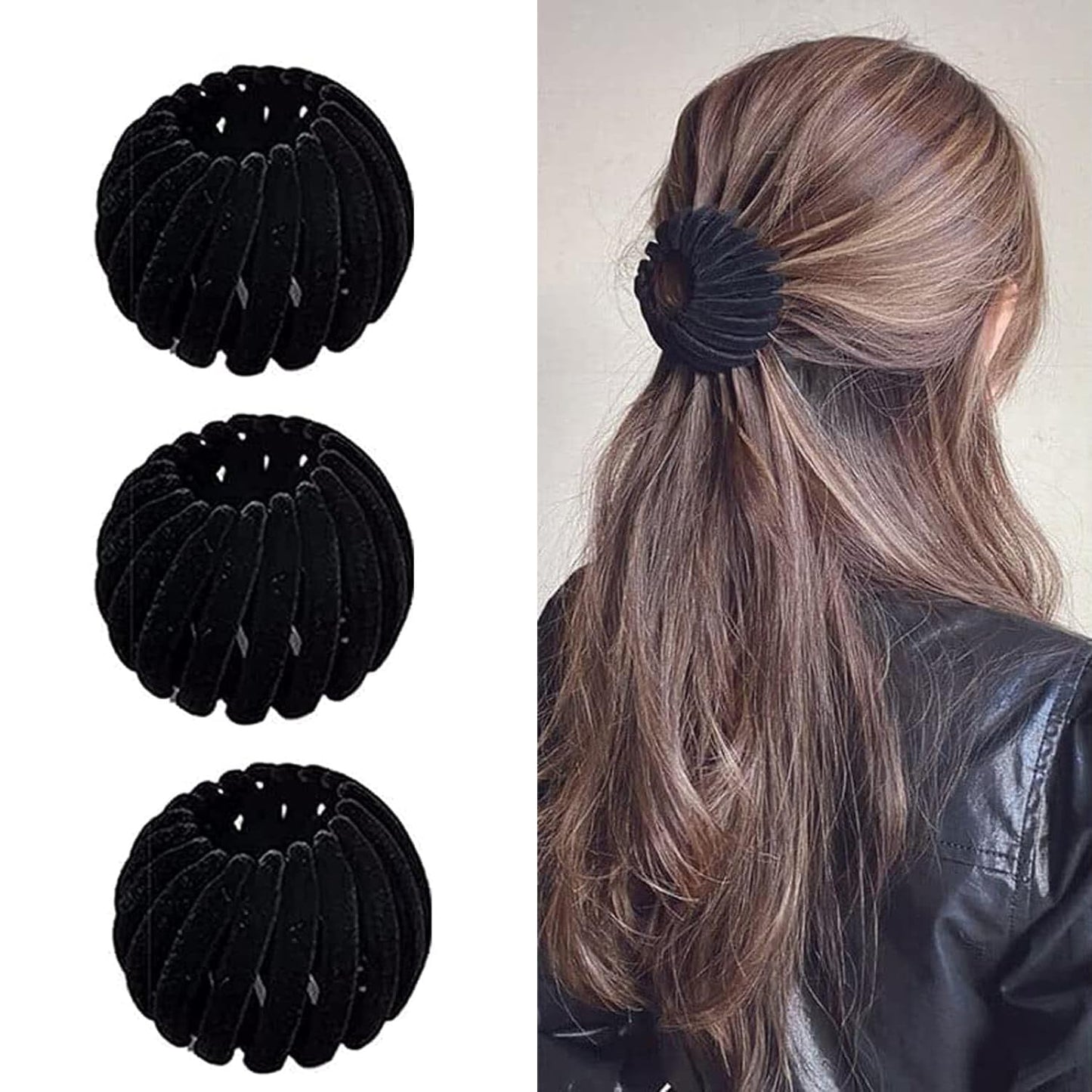 Elegante sæt af 3 hårnåle med fuglerede design