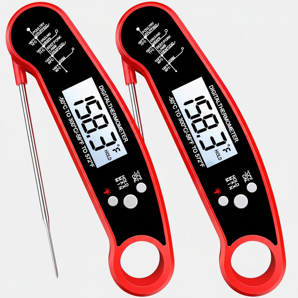 Vandtæt Digital Madtermometer med Hurtig LCD Læsning