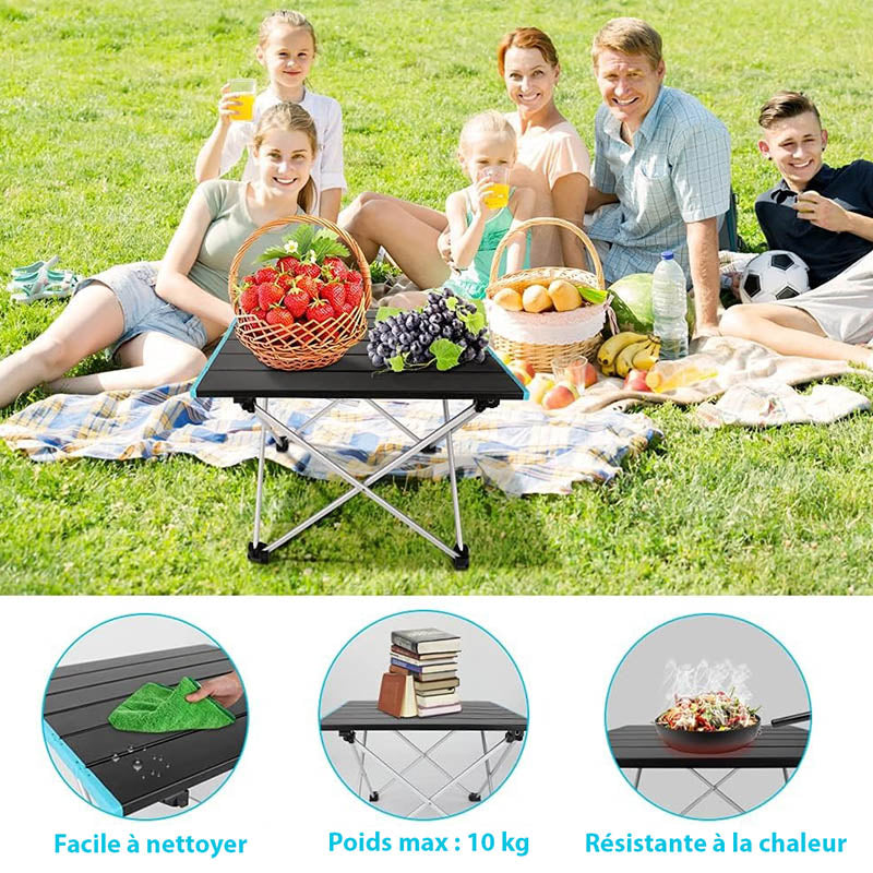 Sammenklappelig Campingbord i Aluminium – Let og Robust
