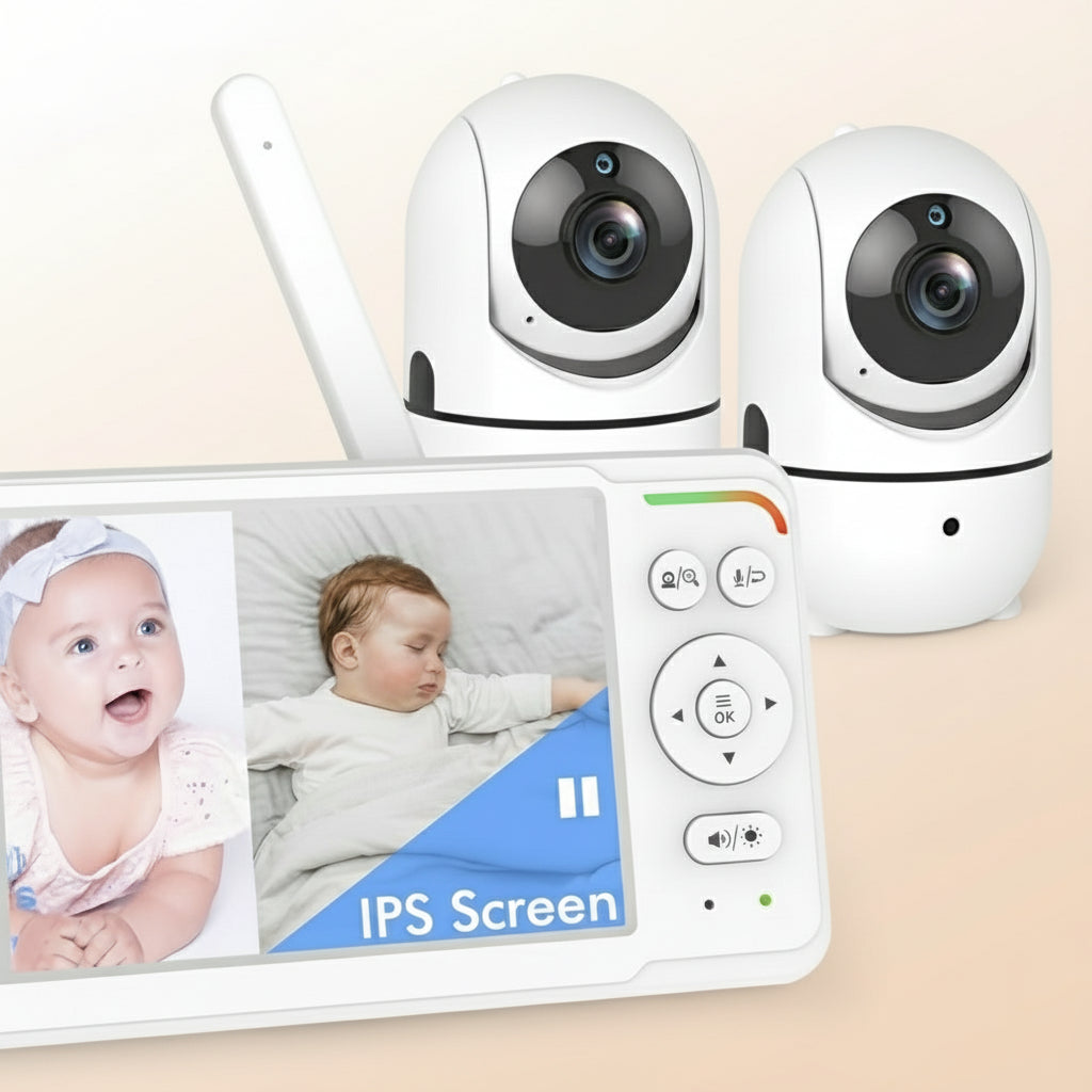Avanceret Babyalarm med Dobbelt Kamera og Lang Batteritid