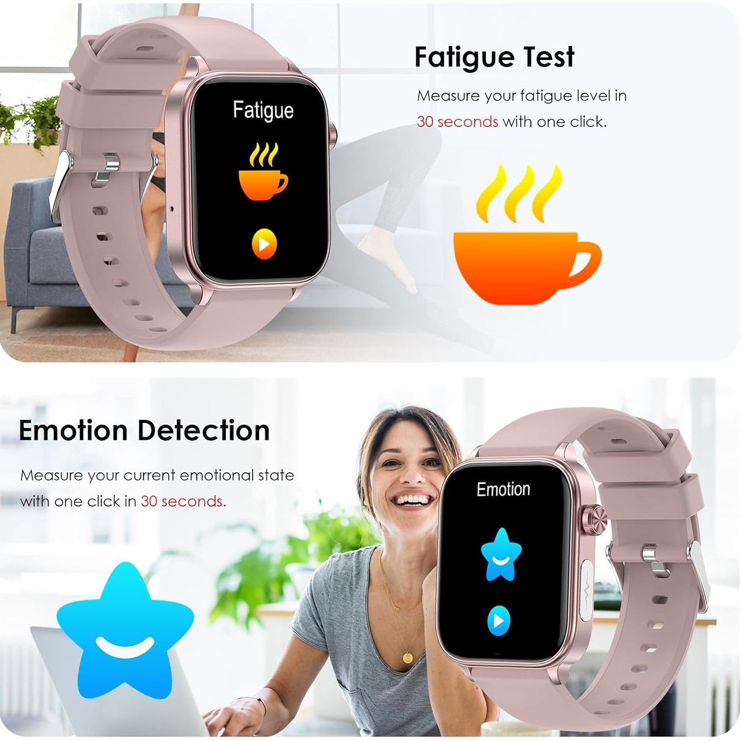 Fitnessarmband med EKG, dagliga funktioner och aktivitetsmätning