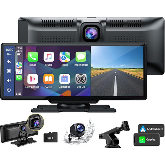 Smart 2K Bilradio med GPS, Backkamera och 64 GB Minne