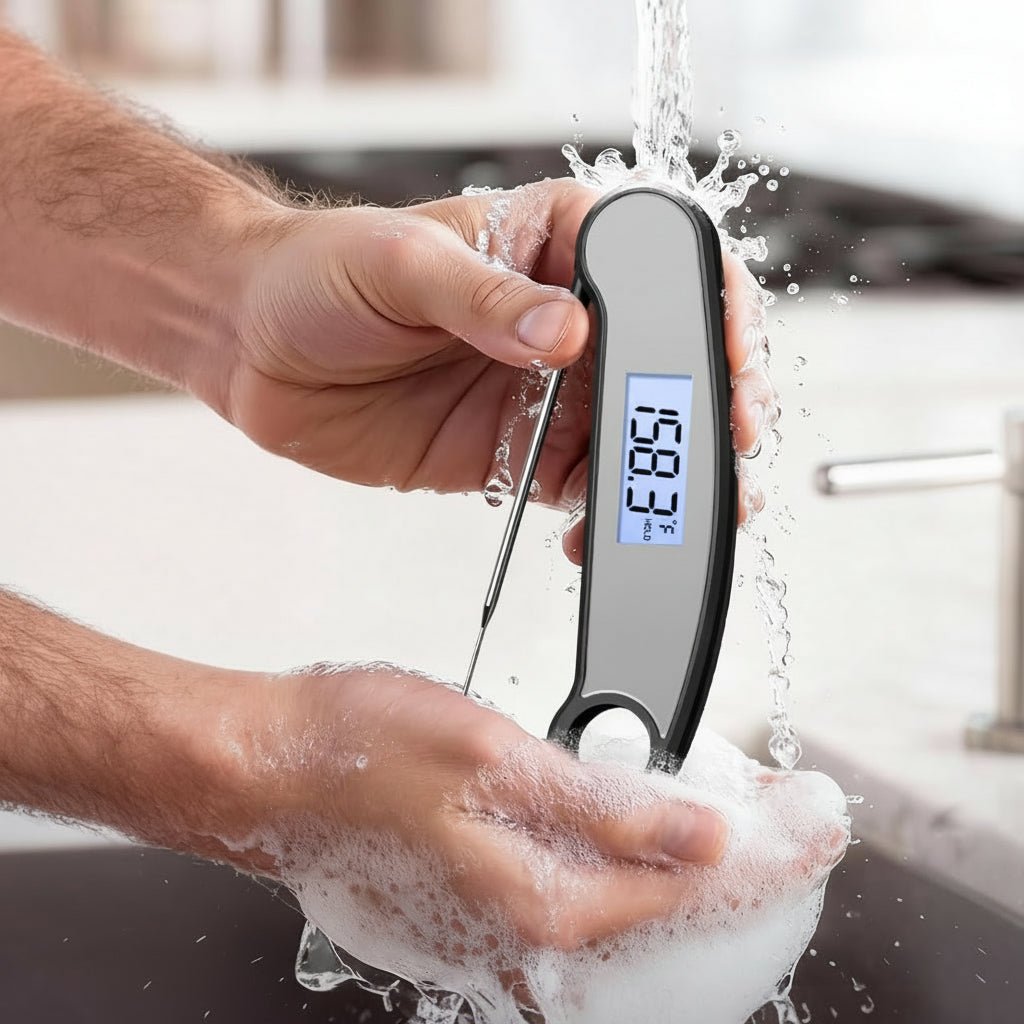 Vandtæt Digital Madtermometer med Hurtig LCD Læsning