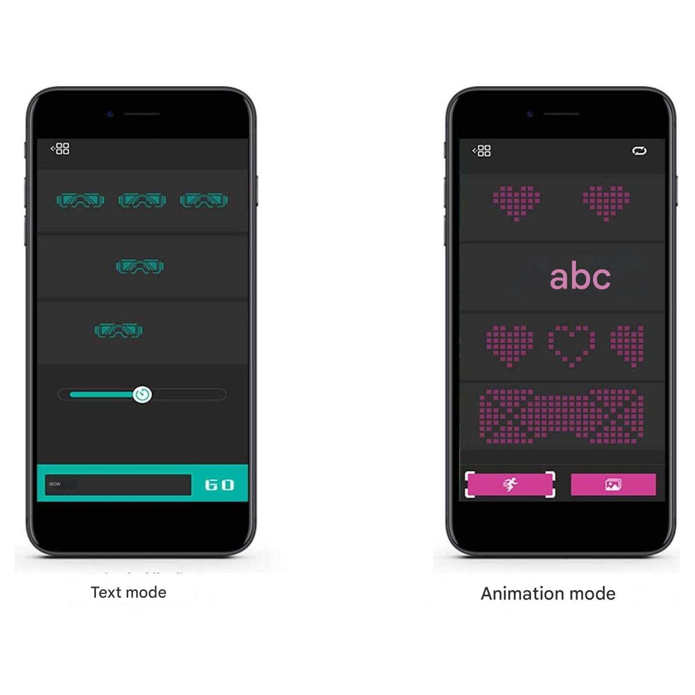 Programmerbare LED-briller til fester - GlowBeat