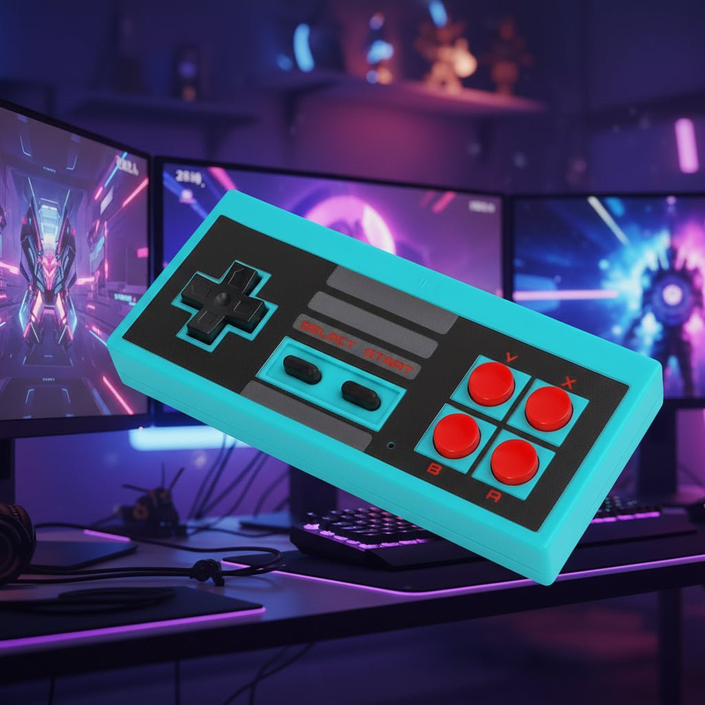 Trådlös 8-Bit Retro Spelkonsolkontroll – Nostalgi & Frihet