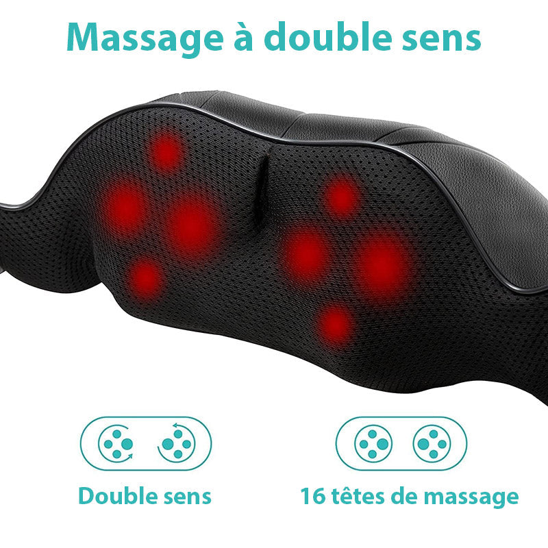 4D Shiatsu Massager til Nakke & Skuldre med Varmefunktion