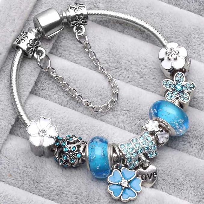 Armband i 925 silver med vacker blomdetalj | Perfekt present till kvinnor