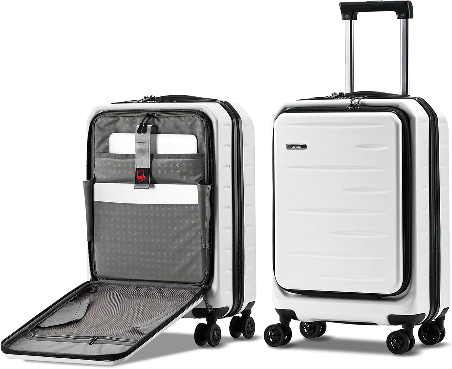 Udvidelig håndbagage med frontlomme og TSA-lås