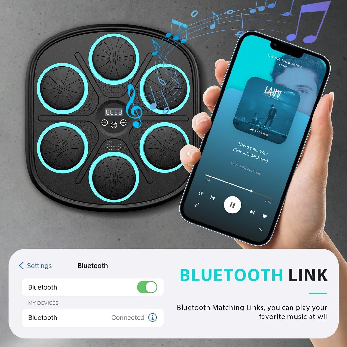 Smart musikboxmaskin för träning - Enkel väggmontering