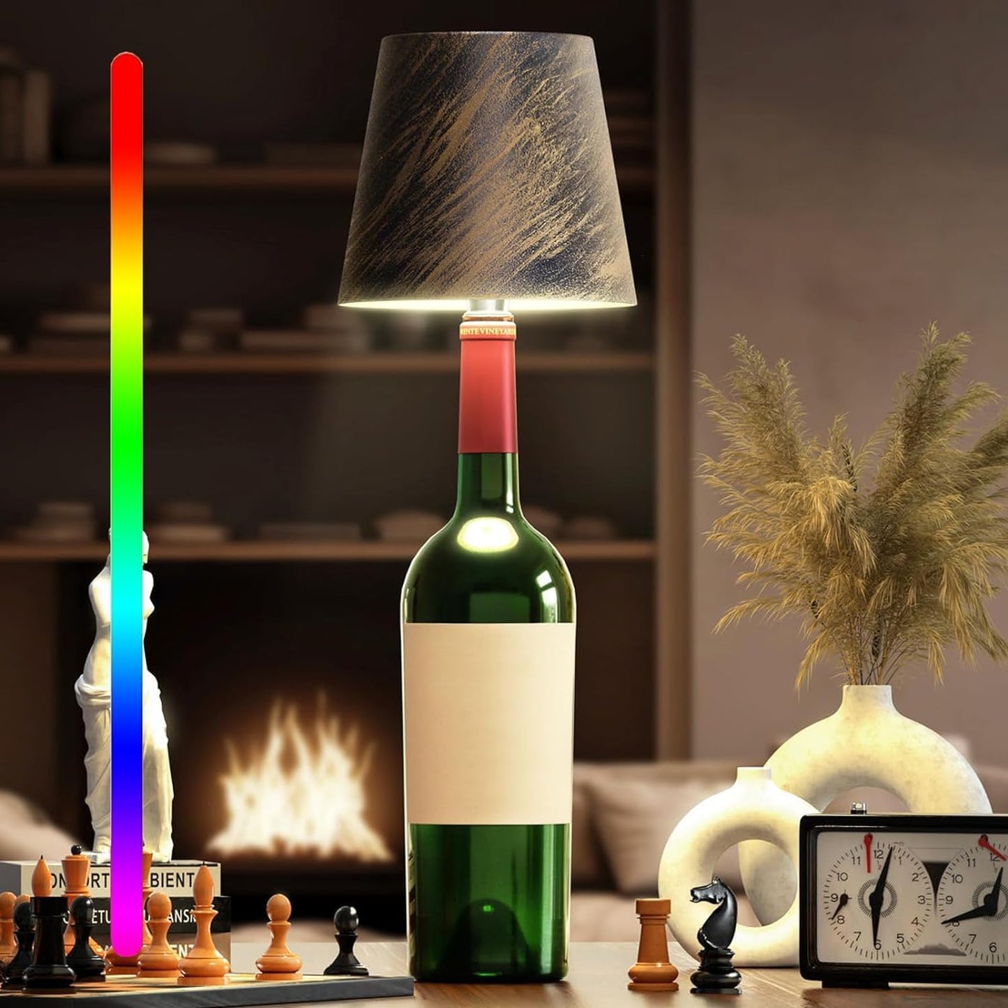 Elegant Genopladelig Bordlampe med Touch & Lang Batteritid