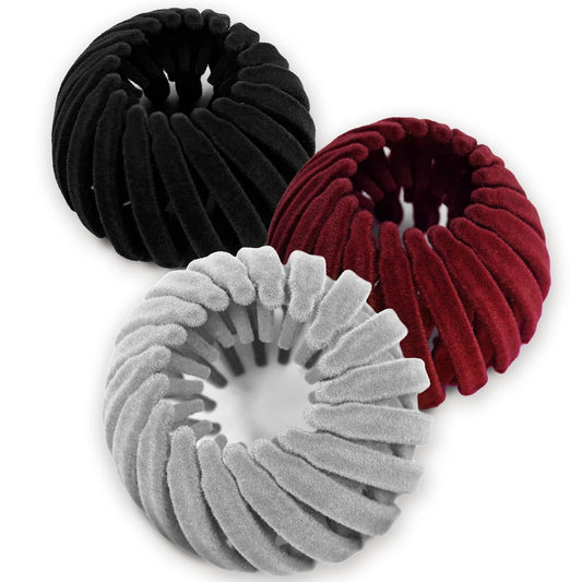 Eleganta set med 3 hårnålar med fågelnästesdesign