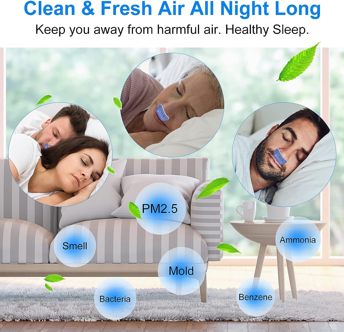 Resemaskin för behandling av sömnapné och snarkning - mikro CPAP