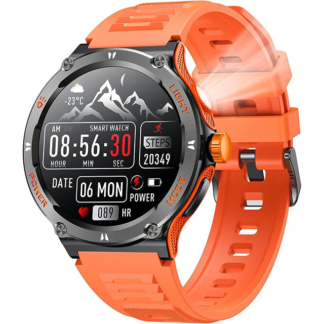 Sport Smartwatch til Mænd med GPS og LED Lys