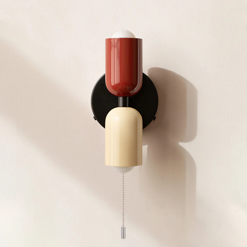 Udendørs Væglampe i Glas med Dobbelt Lysstråle