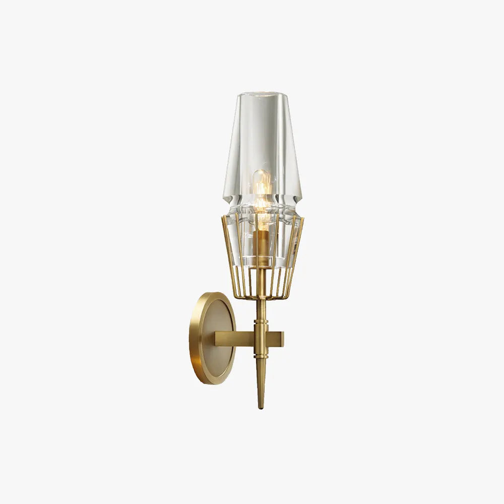 Modern vägglampa i glas och mässing – Skapa mys och stil