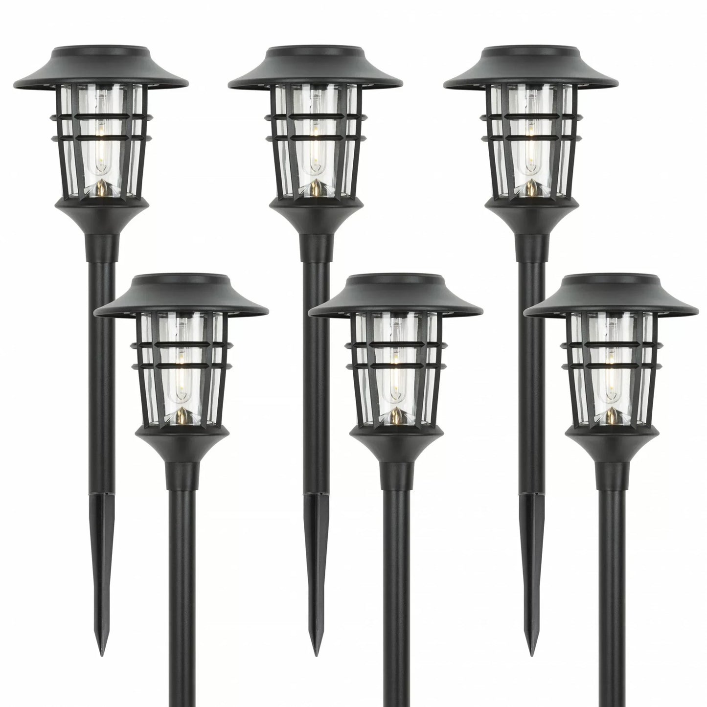 Solcelle Fakler: Energibesparende LED Havelamper, 6 stk.