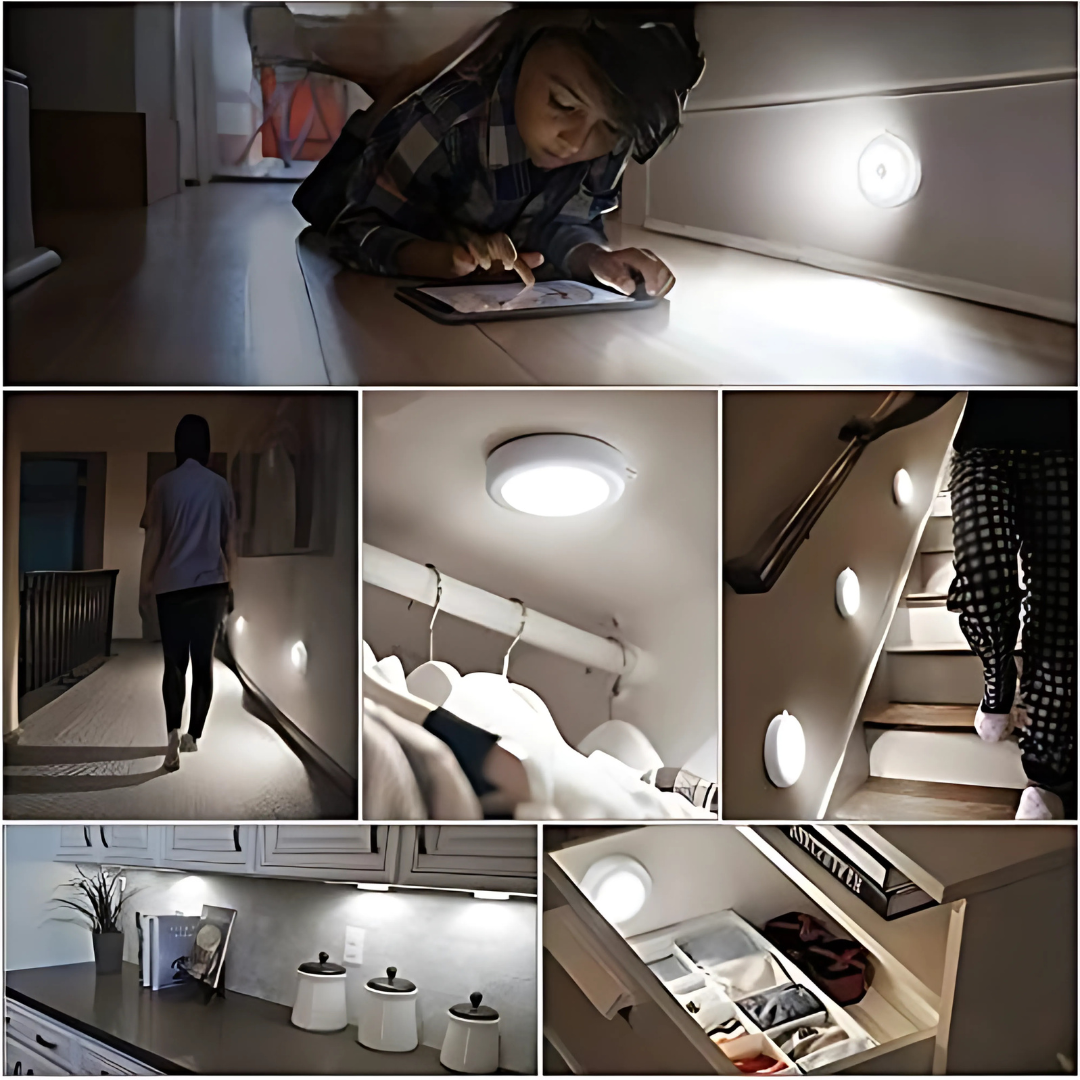 Trådløs LED Sensorvæglys – Automatisk Belysning Indendørs