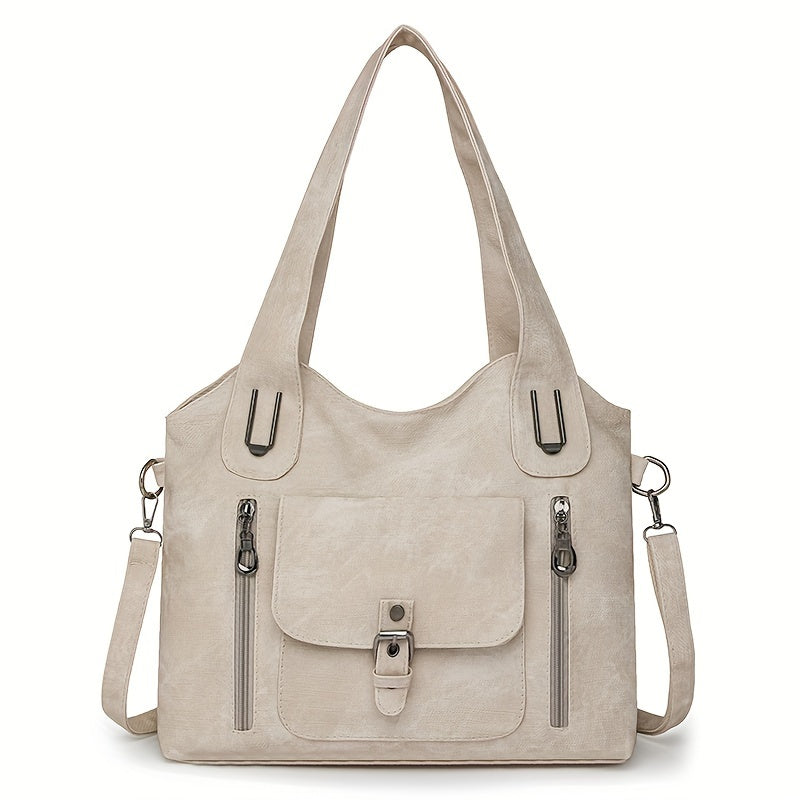 Elegant Vintage Axelväska – Praktisk och Stilren