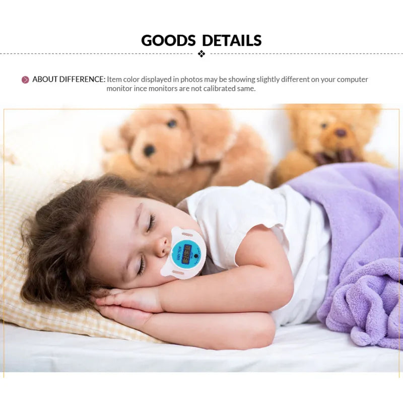Digital babytemperaturmätare i nappform