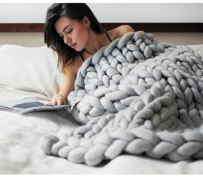 Tykk Strikket Tæppe