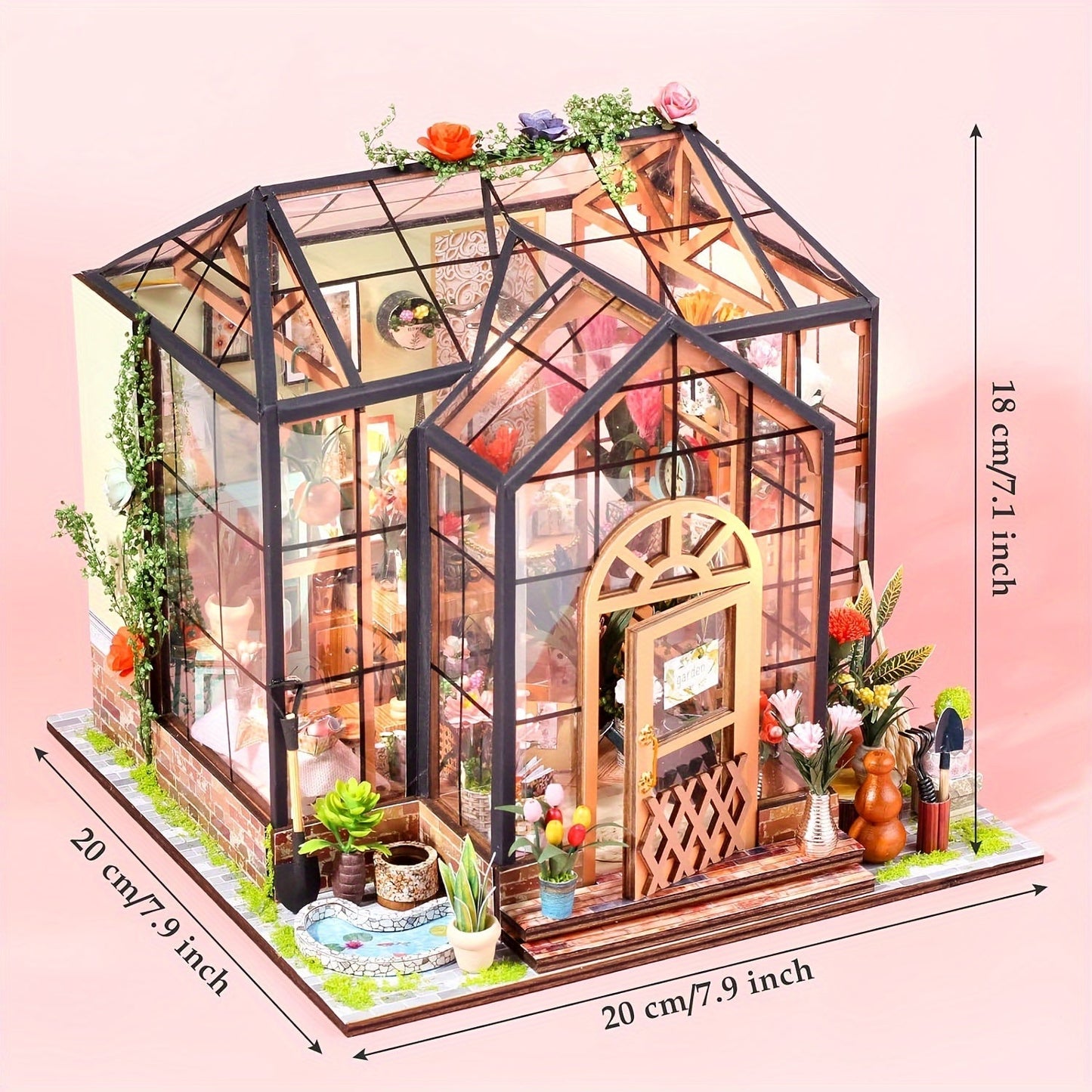 Miniature Planthus Boghylde – 3D Model DIY med LED Belysning