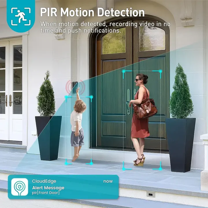Trådlös Wi-Fi videodörrklocka