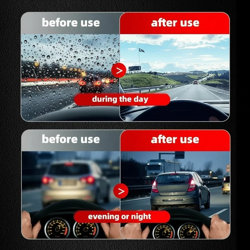 Effektiv Forrude Cleaner - Fjerner Oliefilm for Klar Sigt