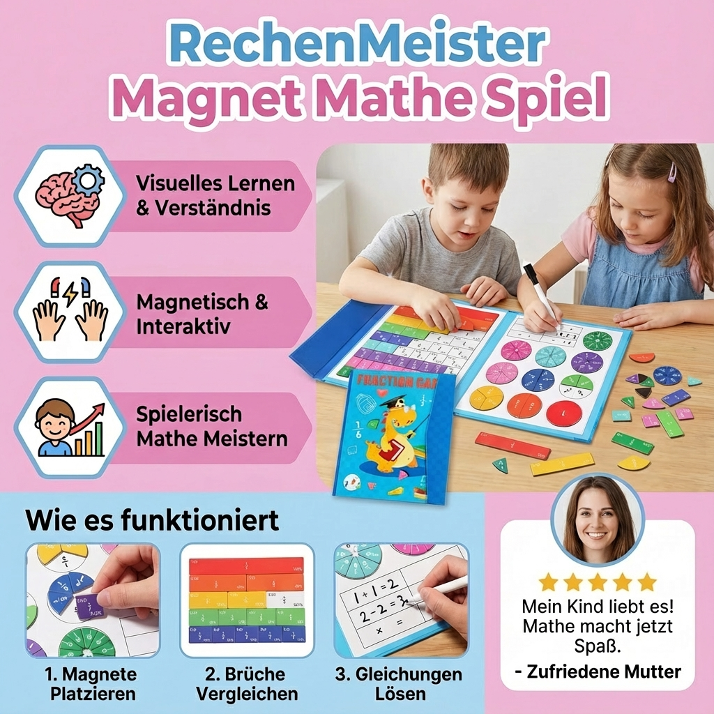 Matematisk Magnetspil med RechenMeister