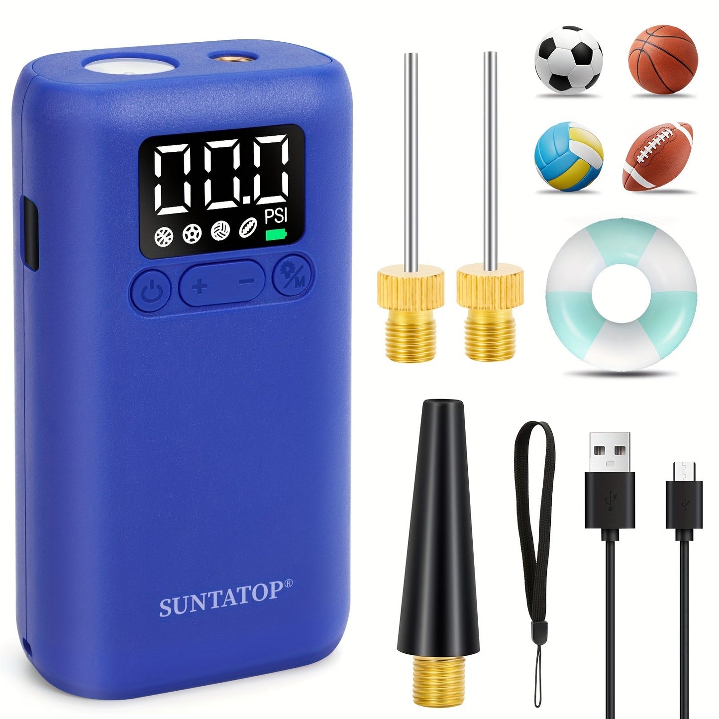 Effektiv Automatisk Pump för Sportbollar – 20 PSI