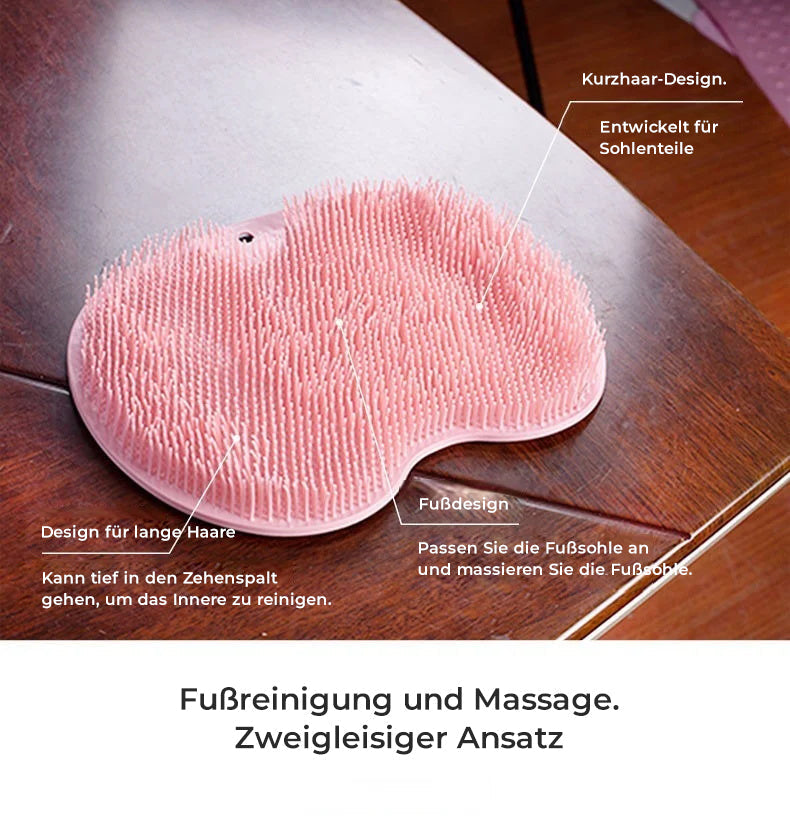 Fot- och ryggskrubb för dusch, massagekudde