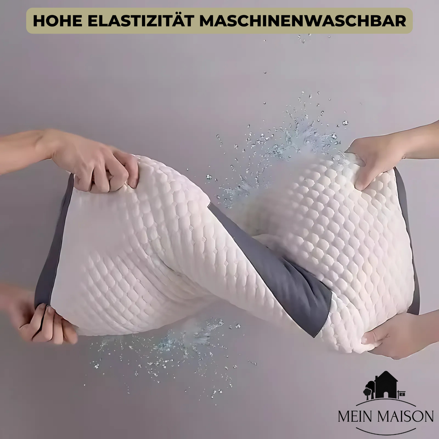 Ergonomisk nakkepude i memory skum – Åndbar konturdesign