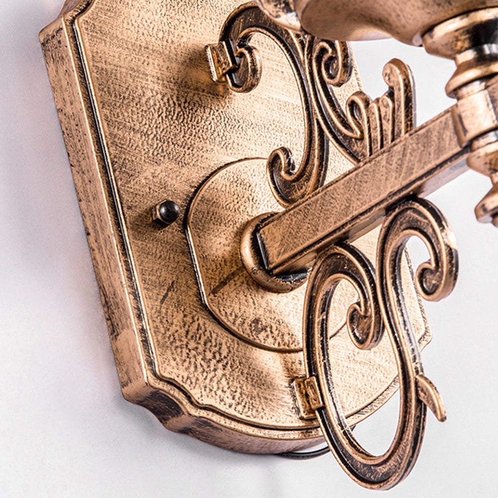 Udendørs Vintage Væglampe i Glas – Klassisk Elegance