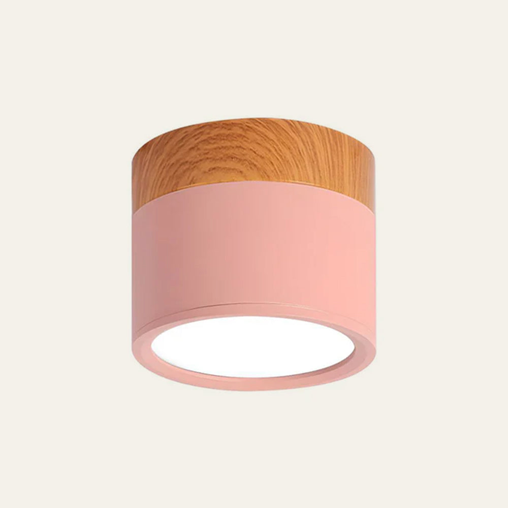 Stilfuldt Loftlys i Pink med Energibesparende LED