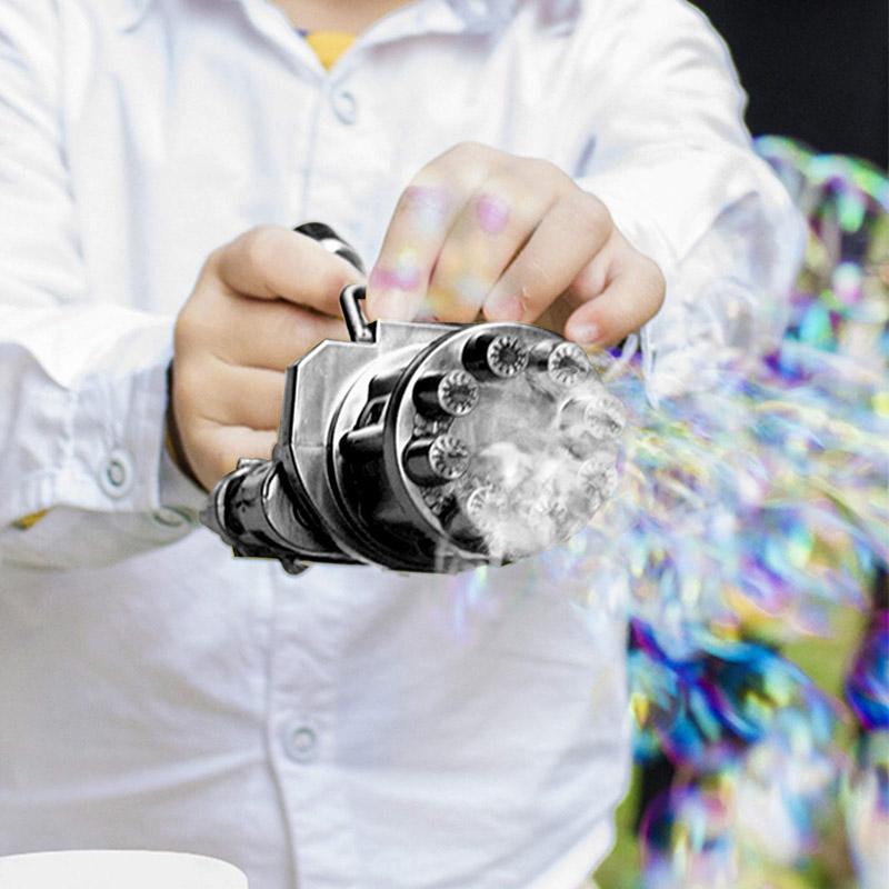 Elektrisk bubbelmaskin med bubblor
