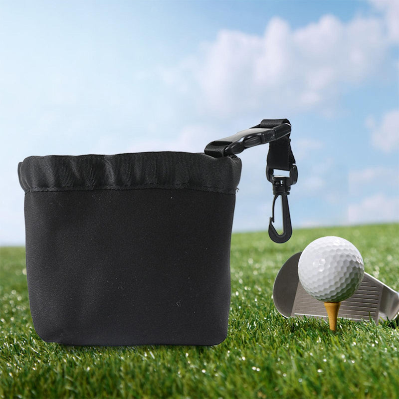 Golfklubba- och golfbollsrengöringspåse