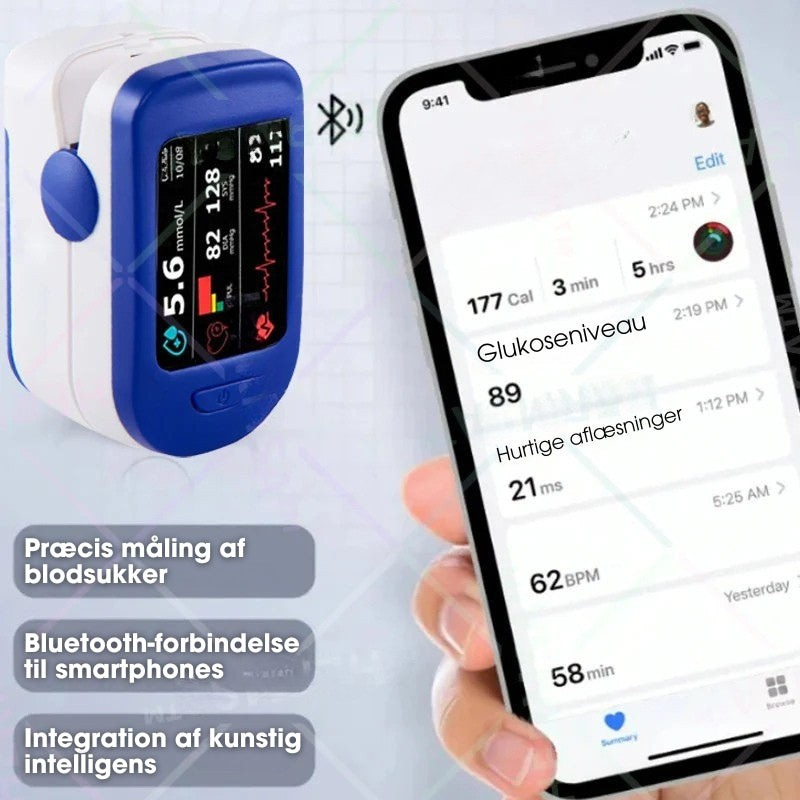 Præcist og Bærbart Pulsoximeter til Sundhedsovervågning