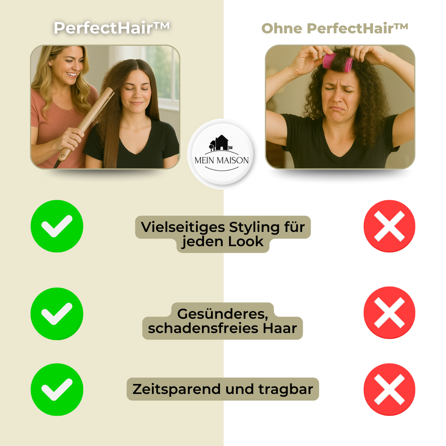 Styler 2-i-1 til perfekt hår