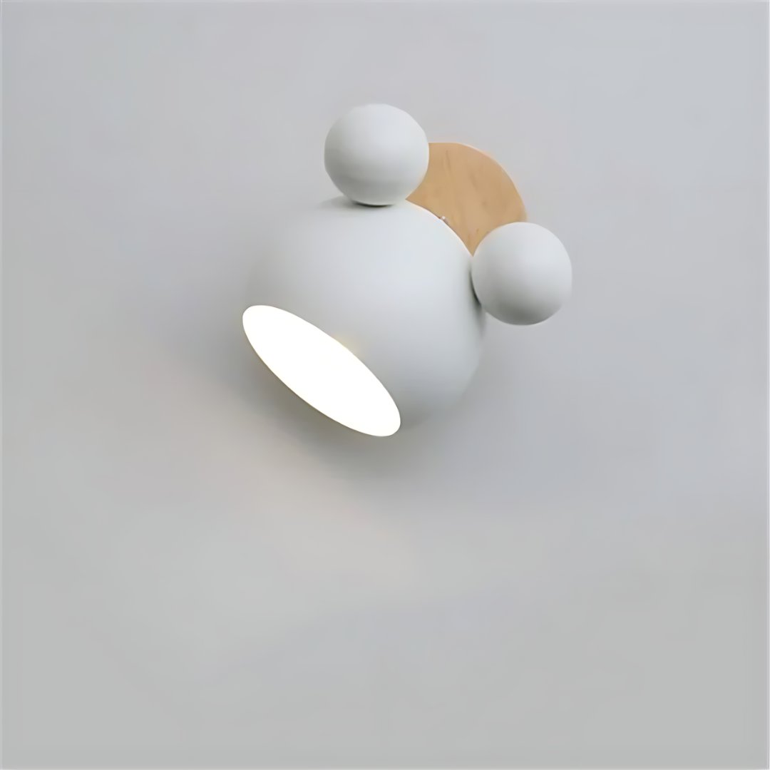 Nordeuropæisk Væglampe med LED i Mickey-form til Børneværelse