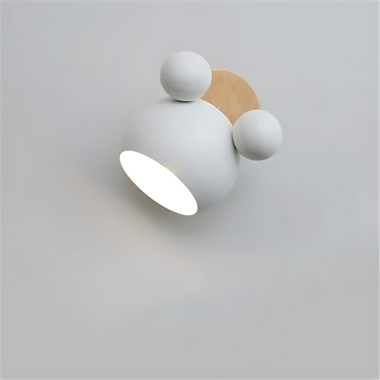 Nordeuropæisk Væglampe med LED i Mickey-form til Børneværelse