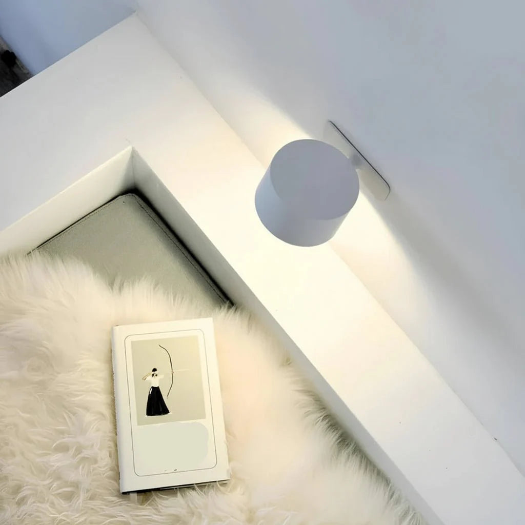 Genopladelig Trådløs Væglampe med 360° Rotation og Justerbar Lys