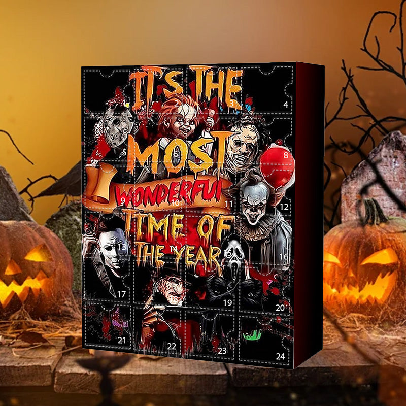 Halloween Adventskalender med figurer fra skræmmende film