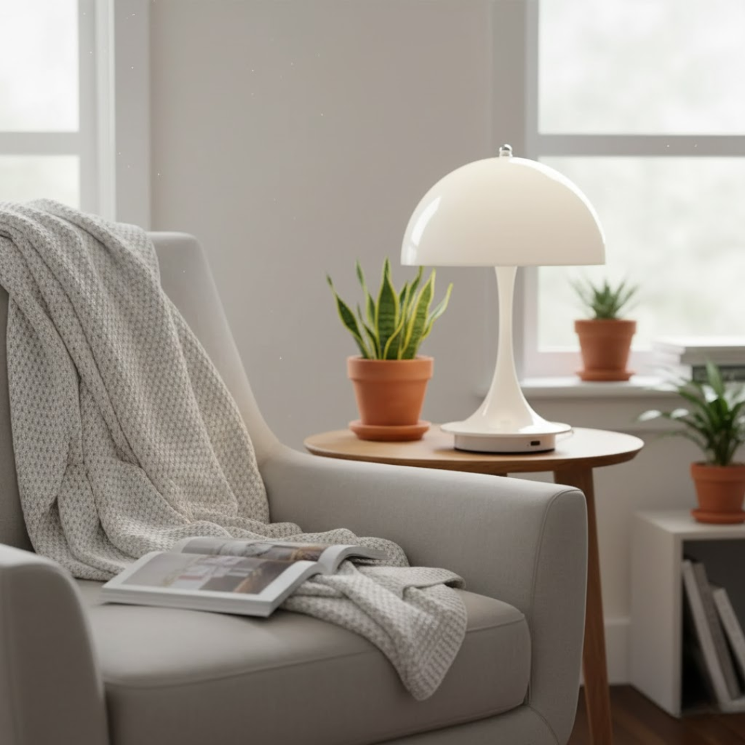 Trådløs Bordlampe med Genopladeligt Batteri – Stilfuldt Design