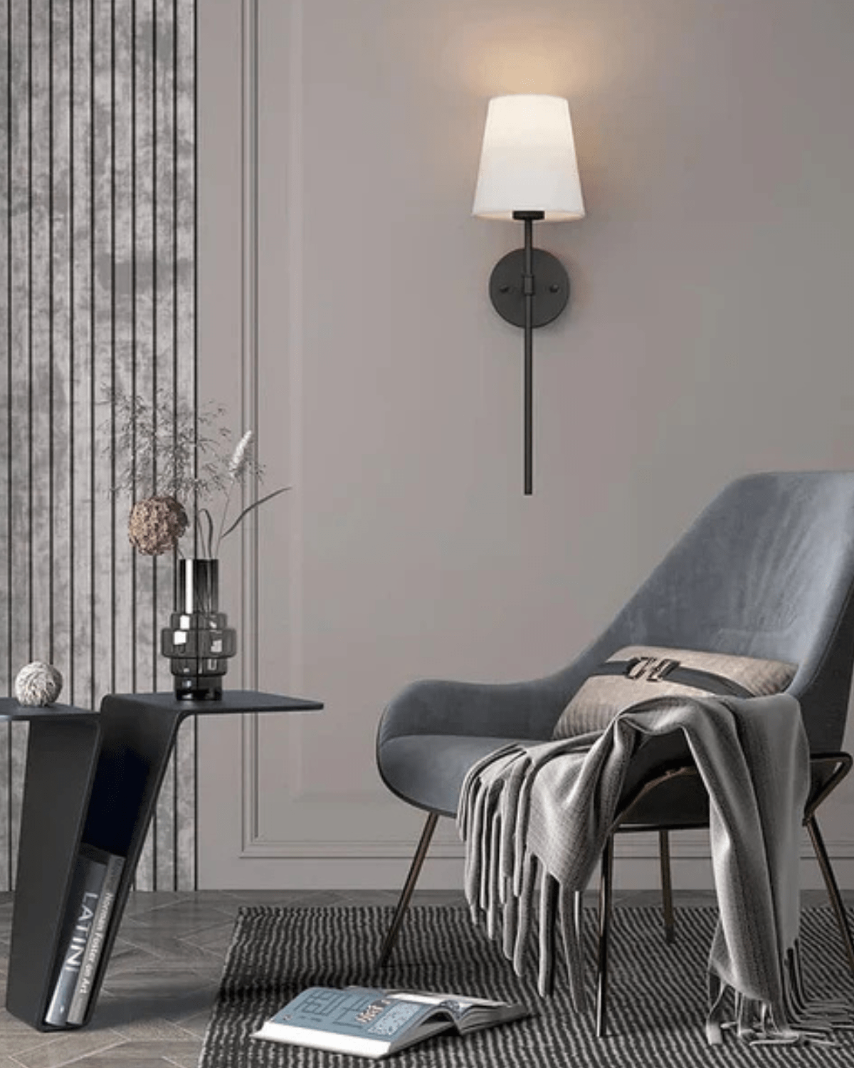 Elegant væglampe med justerbar lysstyrke og tidløst design