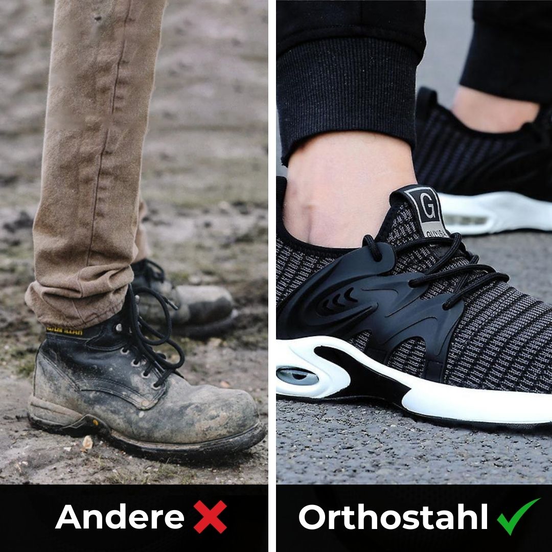 Ergonomisk sikkerhedssko med smertelindring - Certificeret EN ISO 20345