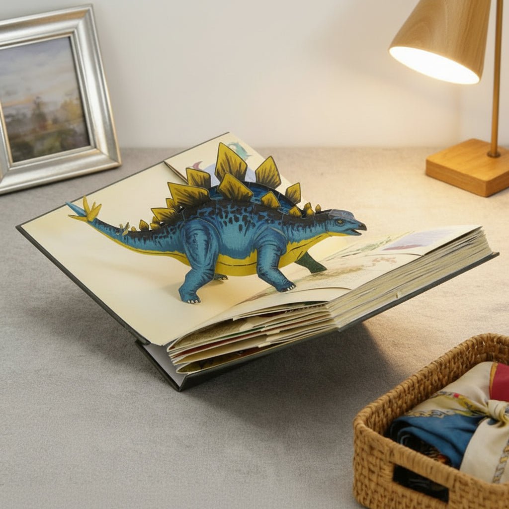 3D-dinosauriebok med interaktiv inlärning för barn