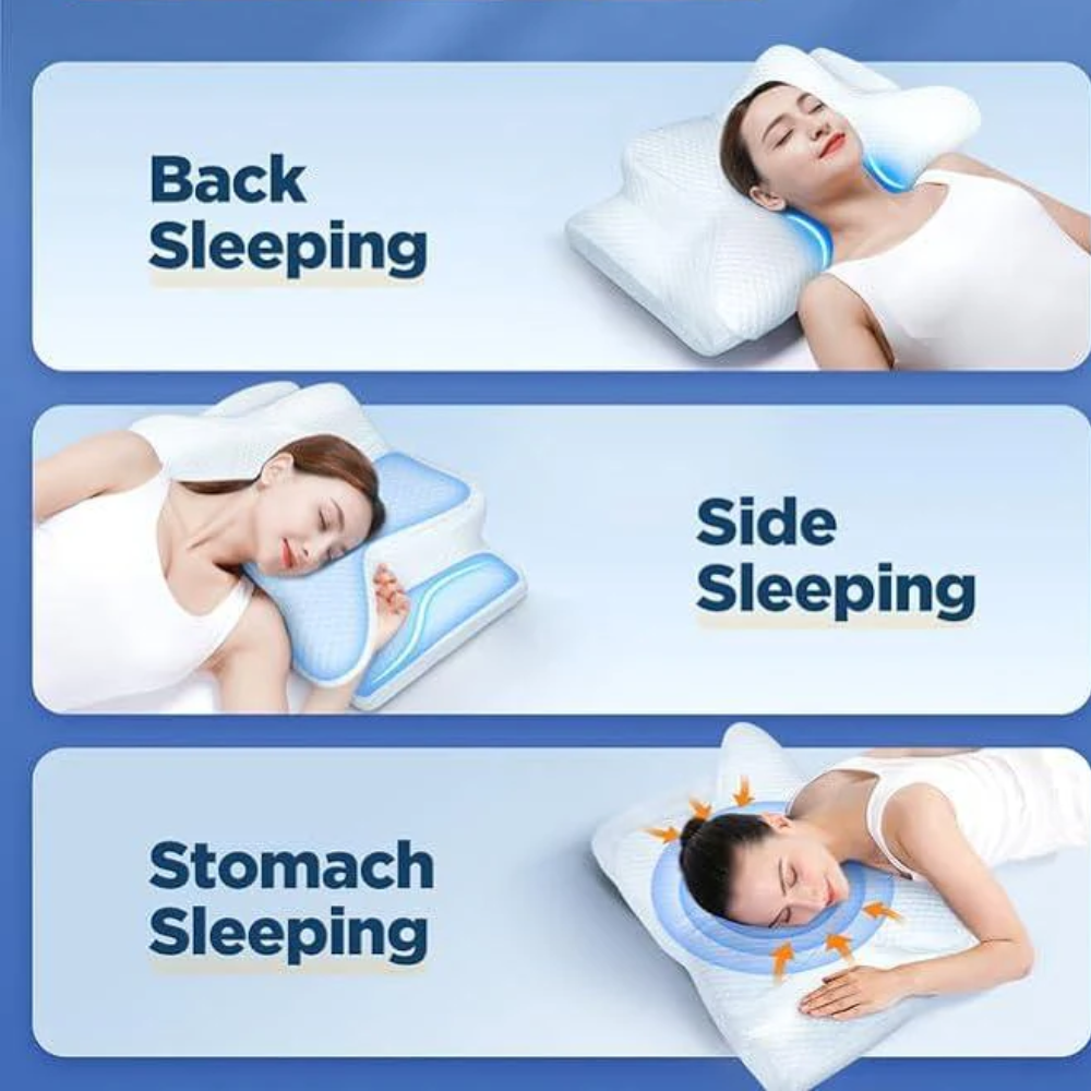 Ergonomisk Memory Foam Kudde för Sömnapné och Stöd för Näsandning
