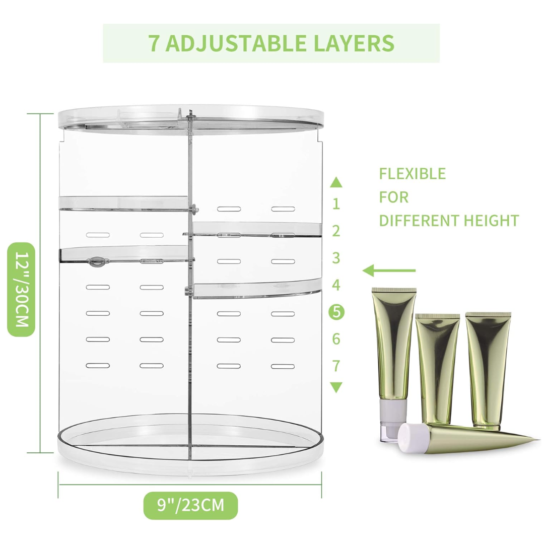 360° Rotérbar Makeup Organizer